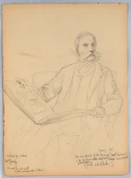 Studera för ett porträtt av Mr. Morris K. Jesup, Esq.