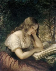 Studera i en skog, 1861.