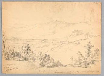 Vy blickar söderut från berget Kearsarge, New Hampshire