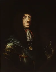 Jean II Casimir Vasa - Porträtt av Johannes II Casimir Vasa (1609-1672) av Schultz, Daniel, den yngre (1615-1683). Olja på duk, storlek: 90x71, ca 1661, Muzeum Narodowe, Warszawa