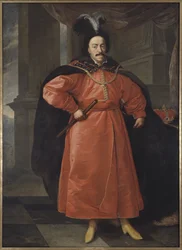 Jean II Casimir Vasa, roi de Pologne et grand duc de Lituanie - Porträtt av Johannes II Casimir Vasa (1609-1672), kung av Polen, av Schultz, Daniel, den yngre (1615-1683). Olja på duk. Mått: 210x154 cm. Nationalmuseum Stockholm