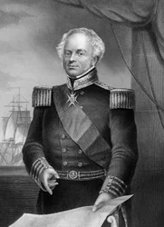 Amiral Thomas Dundas d1841, brittisk sjöofficer under Napoleonkrigen, 1857.