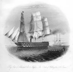 HMS Duke of Wellington, 1857.