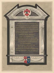 Memorial av George, Earl of Berkeley från Cranford Church