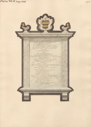 Minnesmärke över Jacob Augustus Blondel från Stepney Church