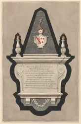 Minnesmärke över James Eckersall och hans fru Catherine och hans andra fru Catherine och hans andra fru Jane från Drayton Church