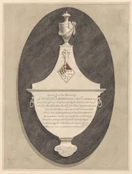 Minnesmärke till fru Elizabeth Lardner, från Stanwell Church