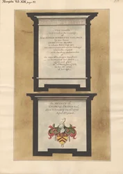 Minnesmärken över fröken Sophia Henrietta Voelcker och Thomas Crump från Hampton Church