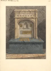 Graven av Gregory Lovell och hans fru Anne, Harlington Church