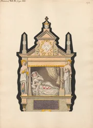 Grav av oidentifierad mor och spädbarn från Pancras Church
