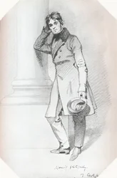 Porträtt av Thomas Carlyle, historiker och filosof, c1830