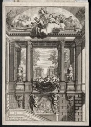Trappa vid Palace of Voorst i Holland.