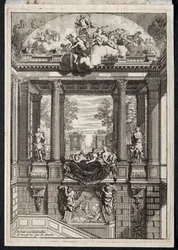 Trappa vid Palace of Voorst i Holland