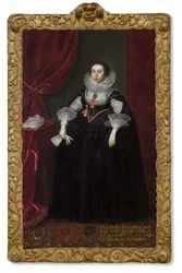 Porträtt av Elizabeth Cavendish, 1624
