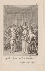 Blad 12 till August von Kotzebues Indianerna i England