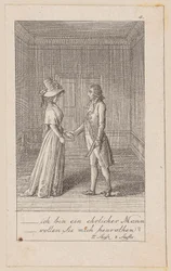 Blad 4 till Aug. von Kotzebues "Indianerna i England"