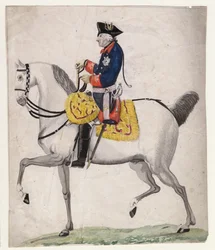 Frederic II de Prusse dit Frederic le Grand - Fredrik II av Preussen - Chodowiecki, Daniel Nikolaus
