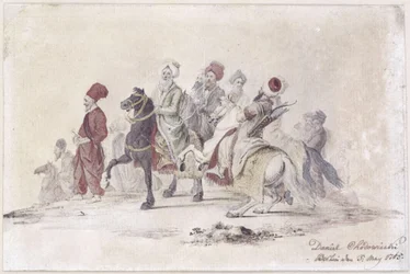Följe från den turkiska beskickningen. E. 25
