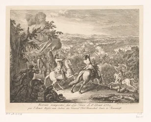 General Rumyantsevs seger i slaget vid Cahul, 1770 Victoire remportée sur les Turces Le 1.r Aout 1770 par l