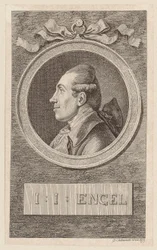 Porträtt av Johann Jakob Engel