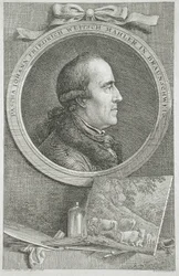 Porträtt av Pascha Johann Friedrich Weitsch Mahler i Braunschweig