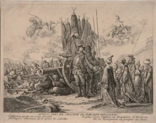 Prins Alexander Mikhaylovich Golitsyn vid belägringen av Khotyn-fästningen 1769, 1769