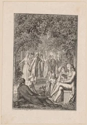 Titelkopparstick till Beckers "Taschenbuch [...] für 1796"