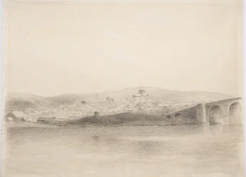 Hexham, ca 1916 (träkol på papper)