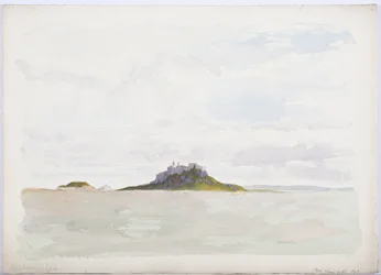 Holy Island Castle, 1893 (penna och wc på papper)