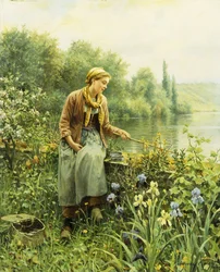 Fiske en vårdag,