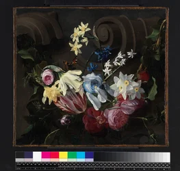 Festong av blommor, före 1661