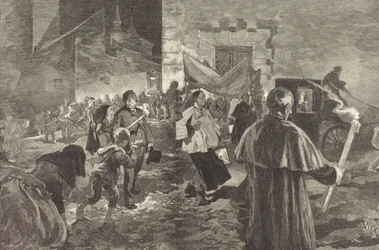 Spanien. Viaticum, 1889.