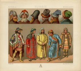 Rysk klänning, 1880