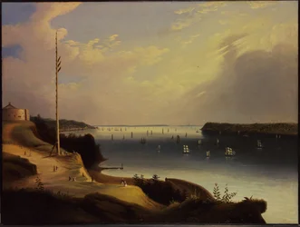 New Yorks hamn, ca 1835
