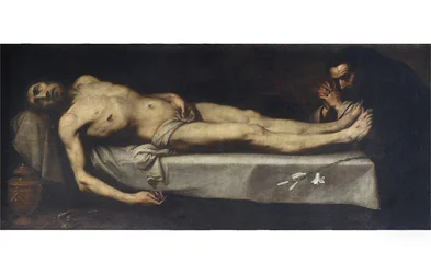 Dead Christ and Saint Dominic de Guzman, 1623