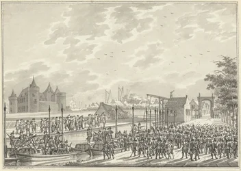 Ankomsten av de beväpnade medborgarna i Amsterdam till Muiden, 1787