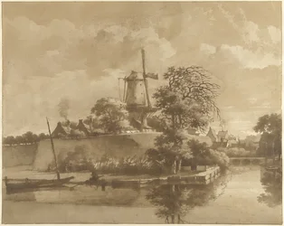 Kvarnen vid Tolsteegpoort i Utrecht