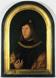 Fredrik I (1471-1533) kung av Danmark, ca 1520 (olja på panel)