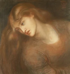 Aspecta Medusa, 1867 (färgade kritor på papper)