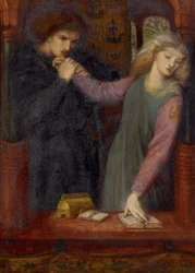 Hamlet och Ophelia, 1866 (akvarell och gummi arabicum på papper)