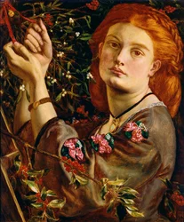 Hanging the Mistel, 1860 (panel)