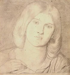 Nr 1537 Miss Fanny Cornforth, ca 1860 (penna på papper)