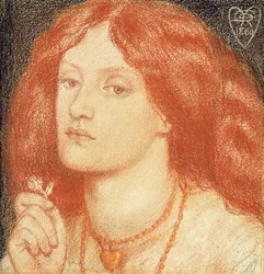 Porträtt av Elizabeth Siddal (1834-62)