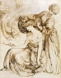 Studie för Desdemonas dödssång: Othello, akt IV, Sc. III,