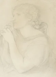 Studie av Fanny Cornforth, 1863