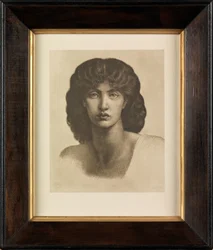 Studie av Jane Morris för Astarte Syriaca (fotogravyr)