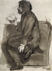 Tennyson läser "Maud", 1855