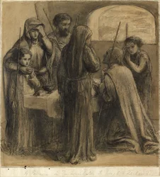 En påsk i Josefs och Sakarias hushåll, c1850-talet