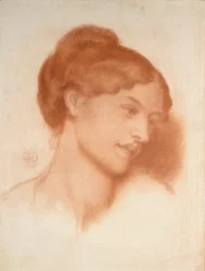 Porträtt av Mrs Murray Marks, 1868