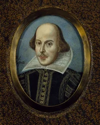 Porträtt av William Shakespeare 1564-1616, ca 1865